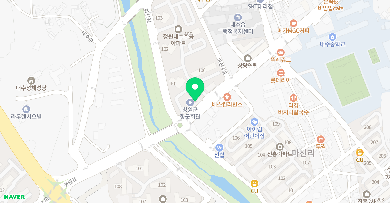 청무태권도 위치
