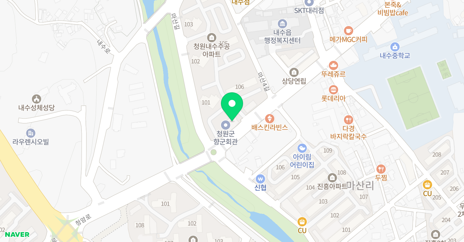 청어람 언어영재센터 학원 위치