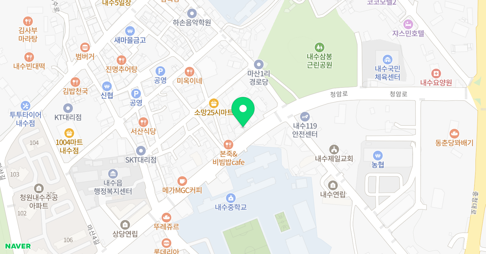 우석대 가온 태권도장 위치
