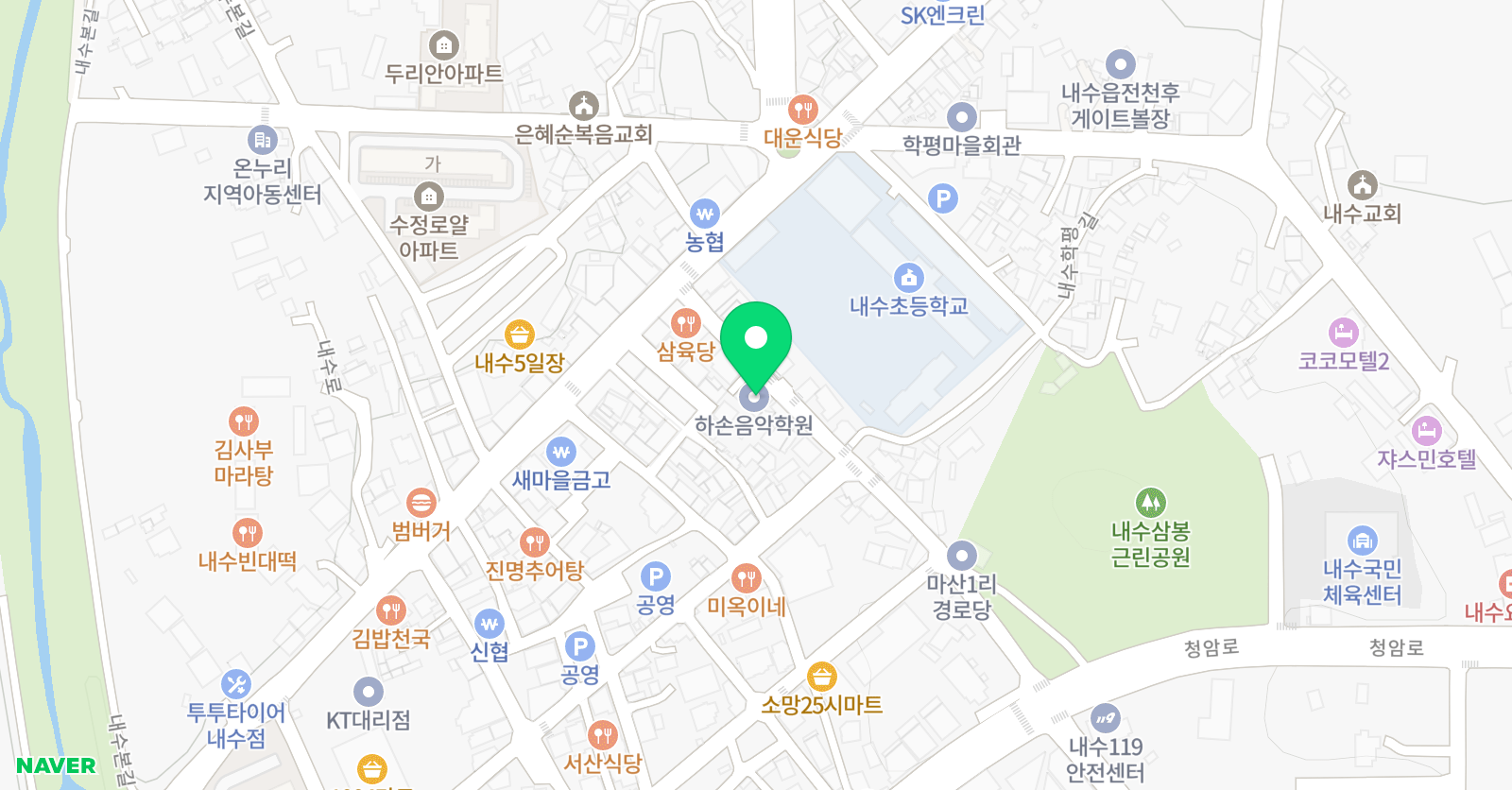 하손 음악학원 위치