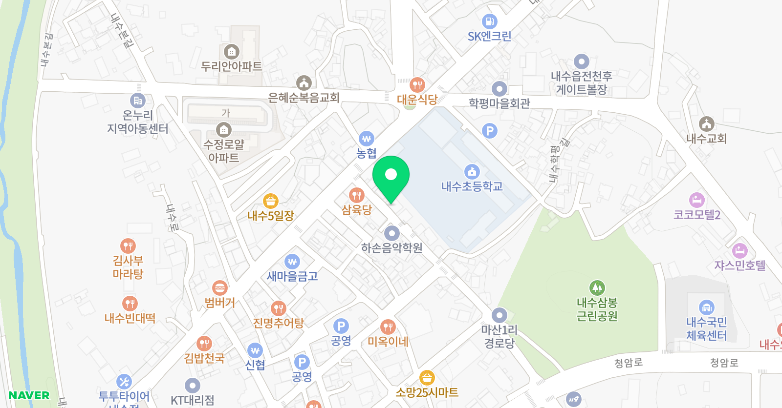 한음 음악학원 위치