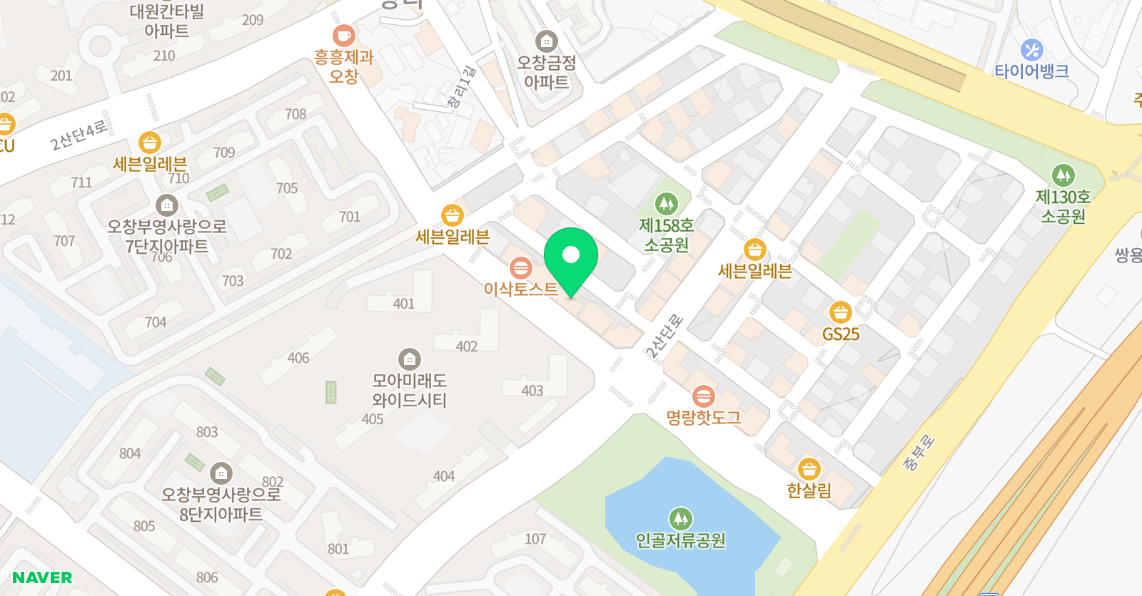 책나무 오창독서논술학원 위치