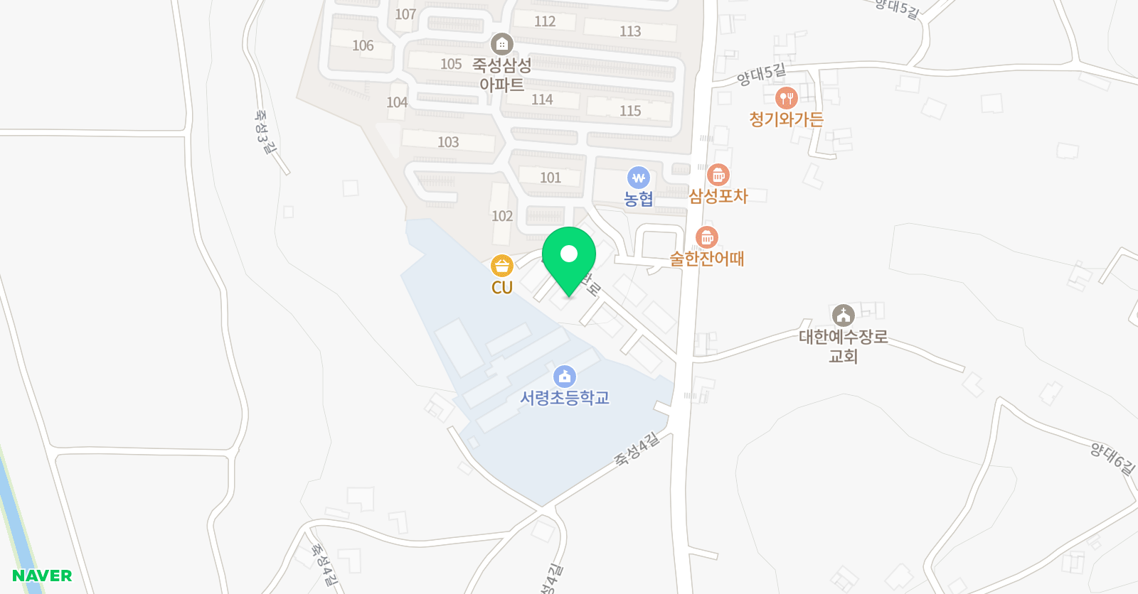 서산윤선생 영어숲학원 위치