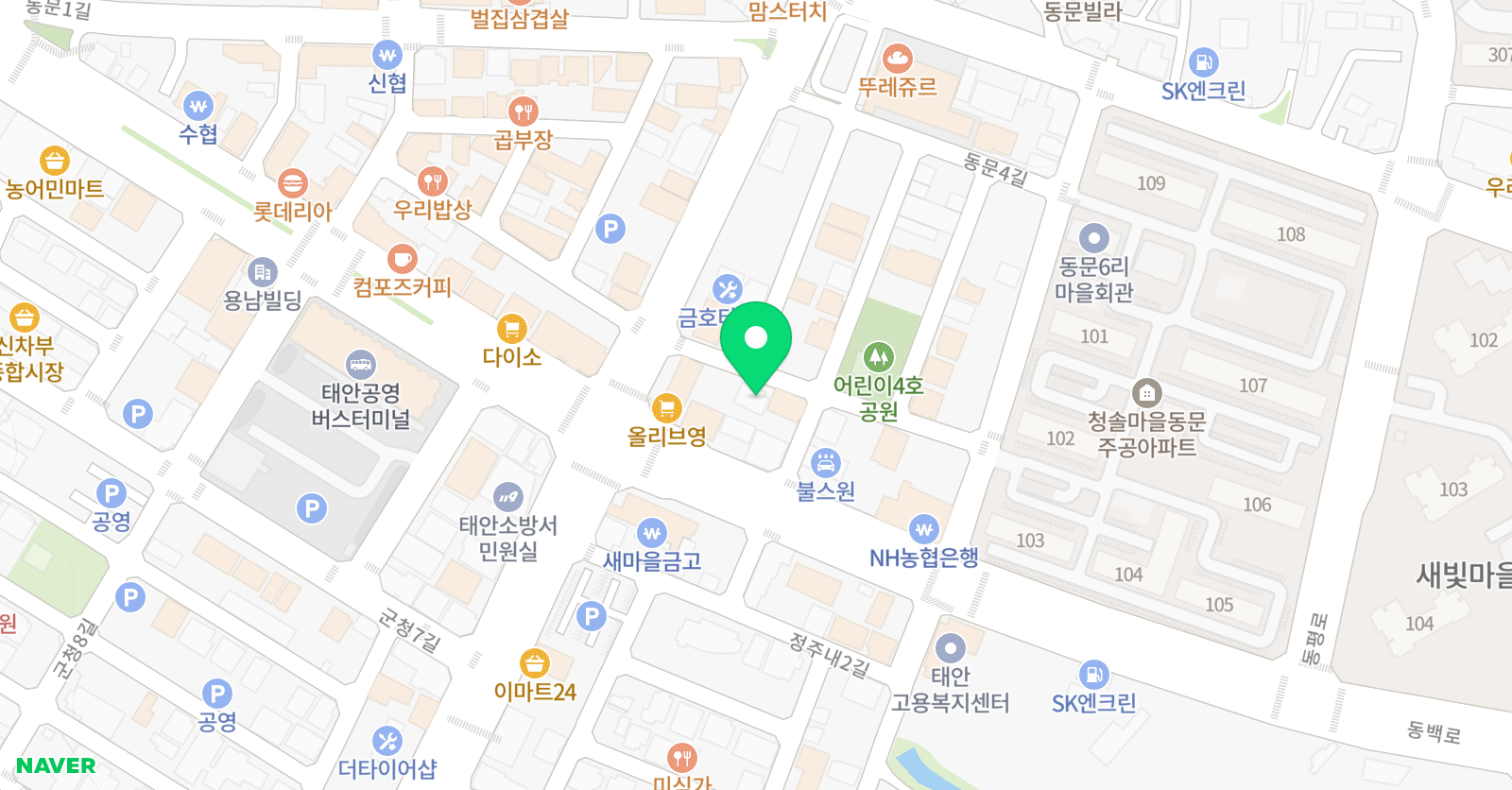 스마트해법영어 태안주공교실 위치