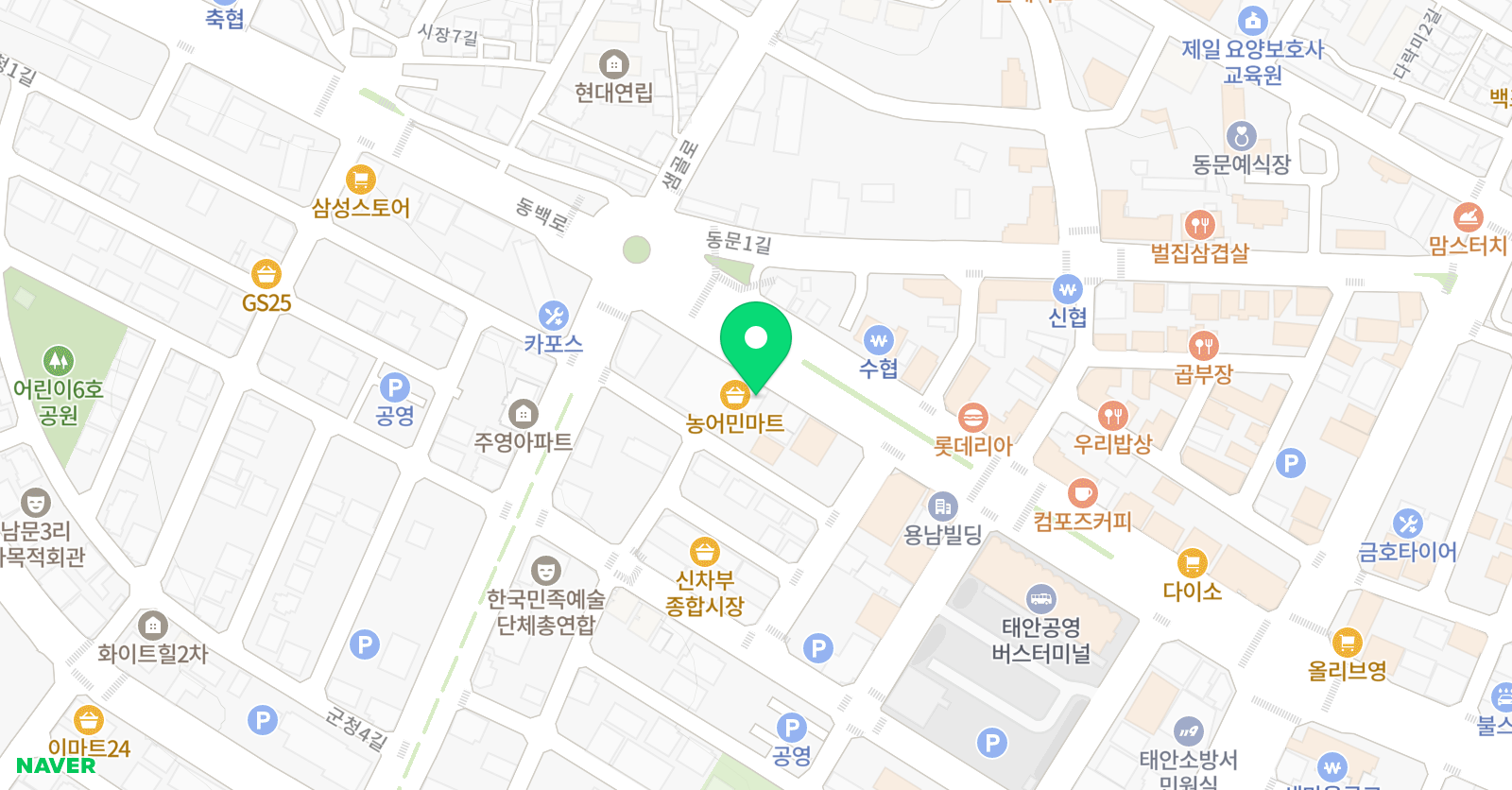 큐브 문예창작논술학원 위치