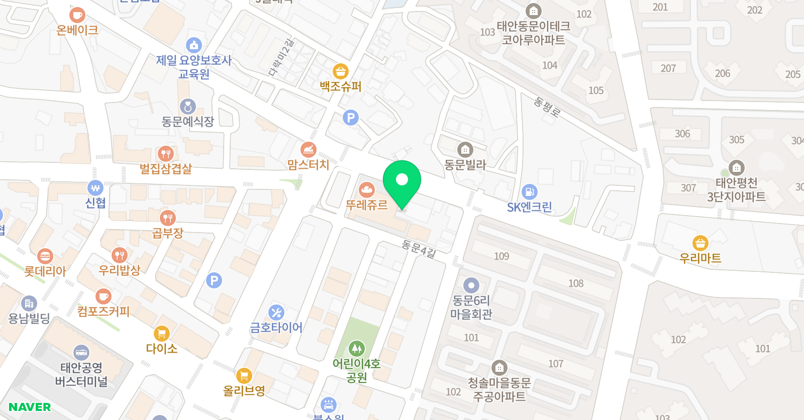 모니카 영어마을학원 위치