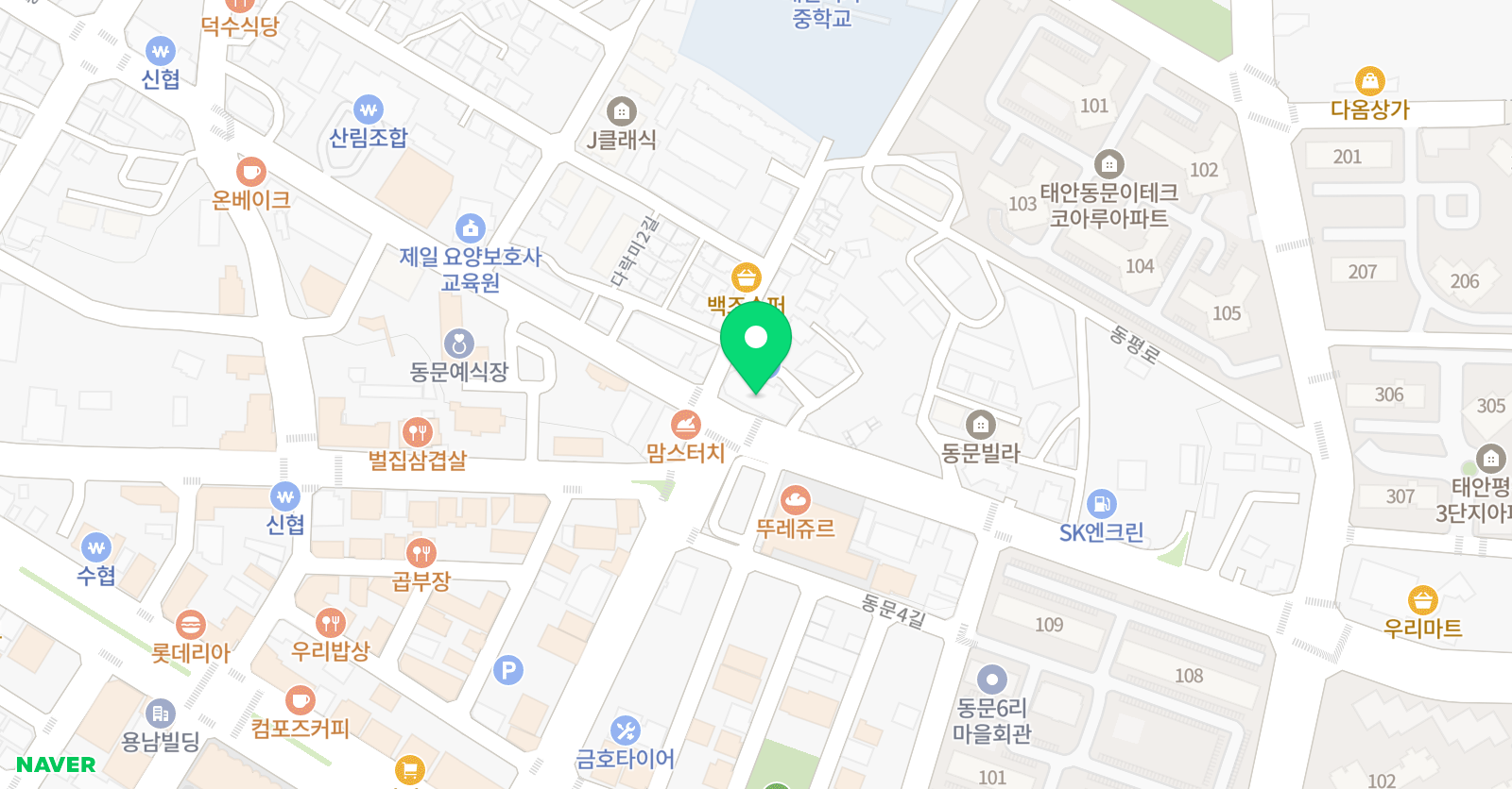 서강 영어수학학원 위치