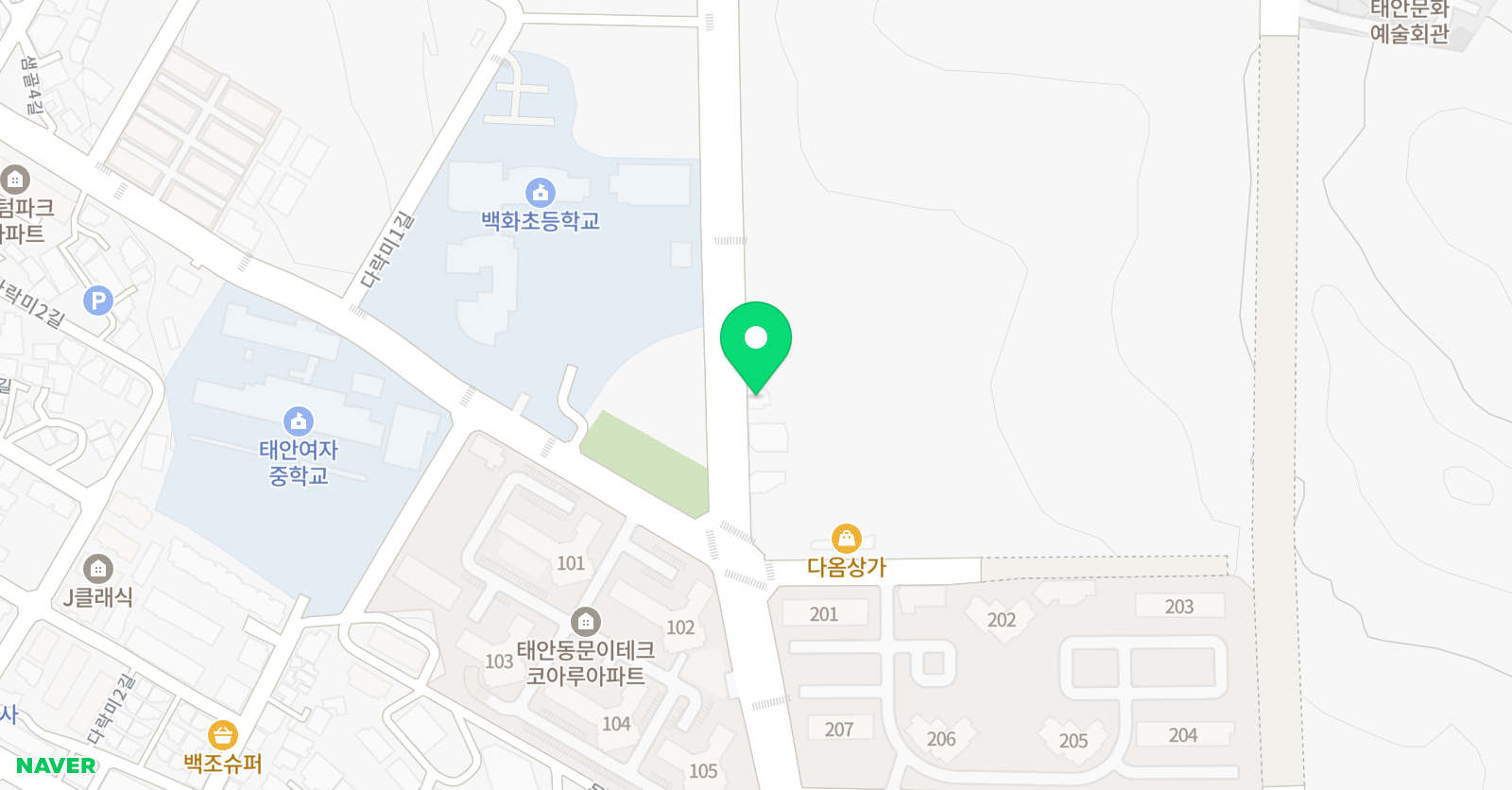 로제타스톤 영어학원 태안캠퍼스 위치