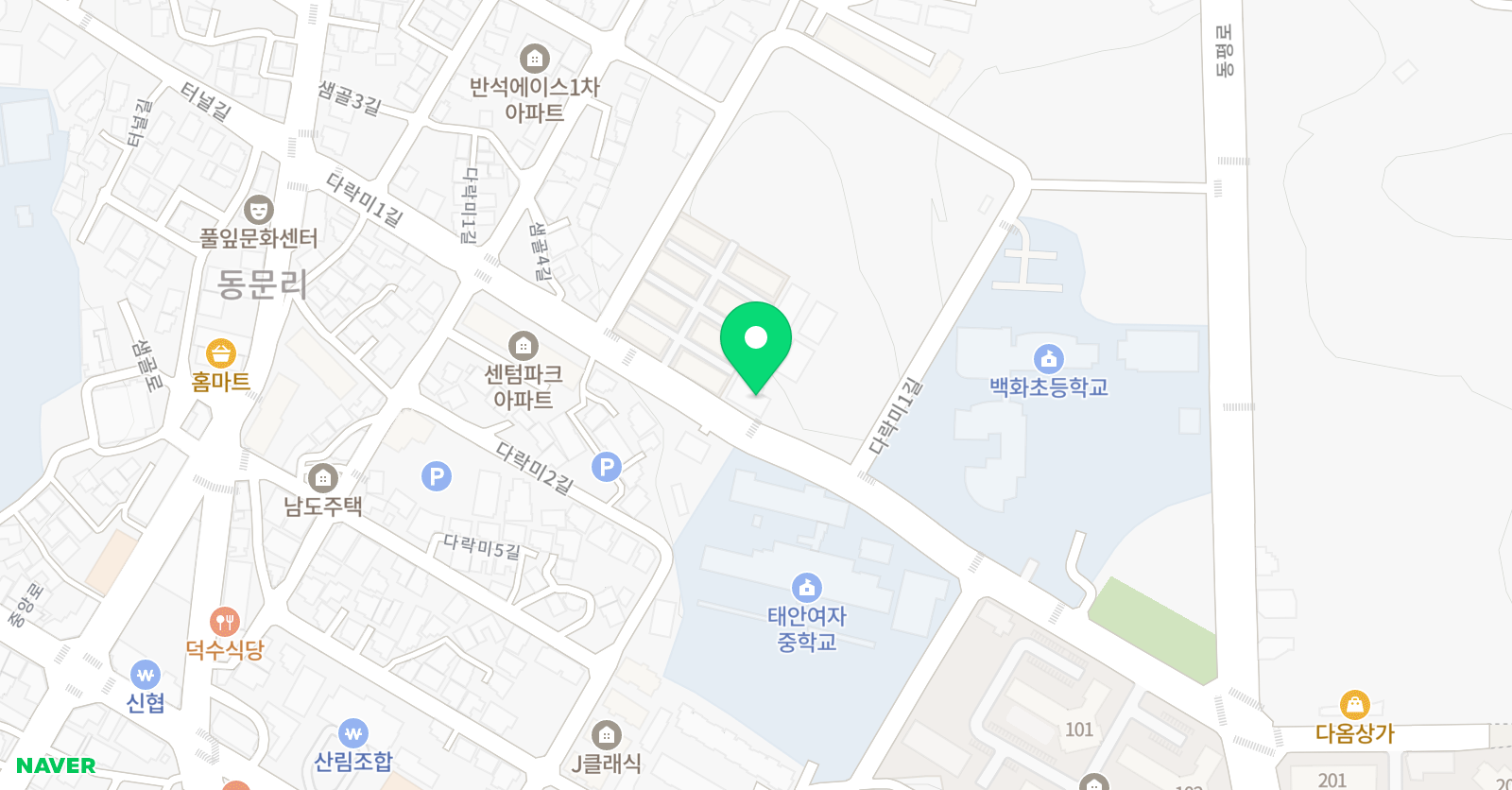 윤선생 영어숲 태안센터 위치