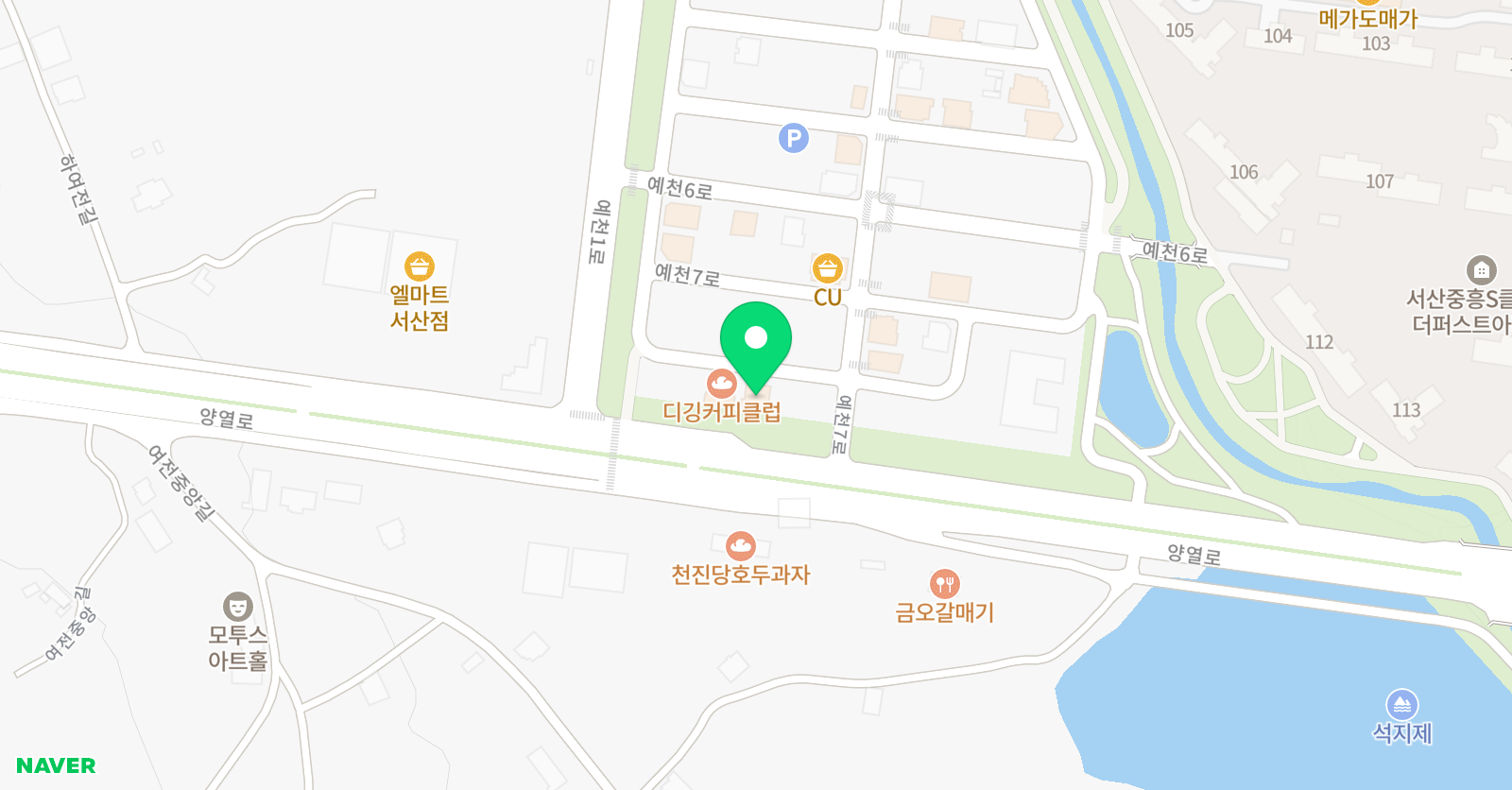 스마트해법 수학 서산예천중흥S클래스점 위치