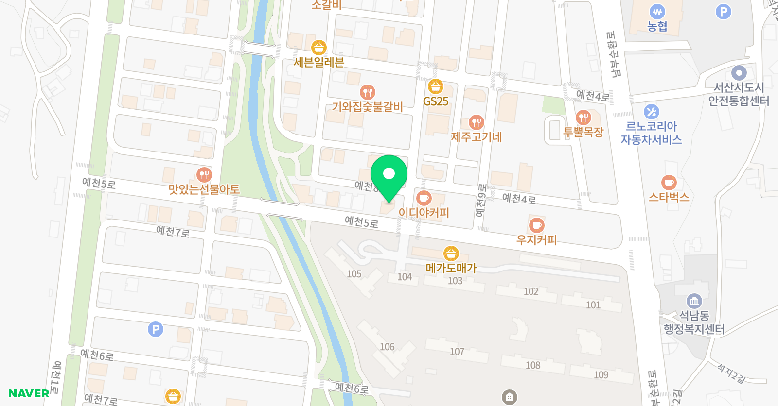 탑클래스 음악학원 위치