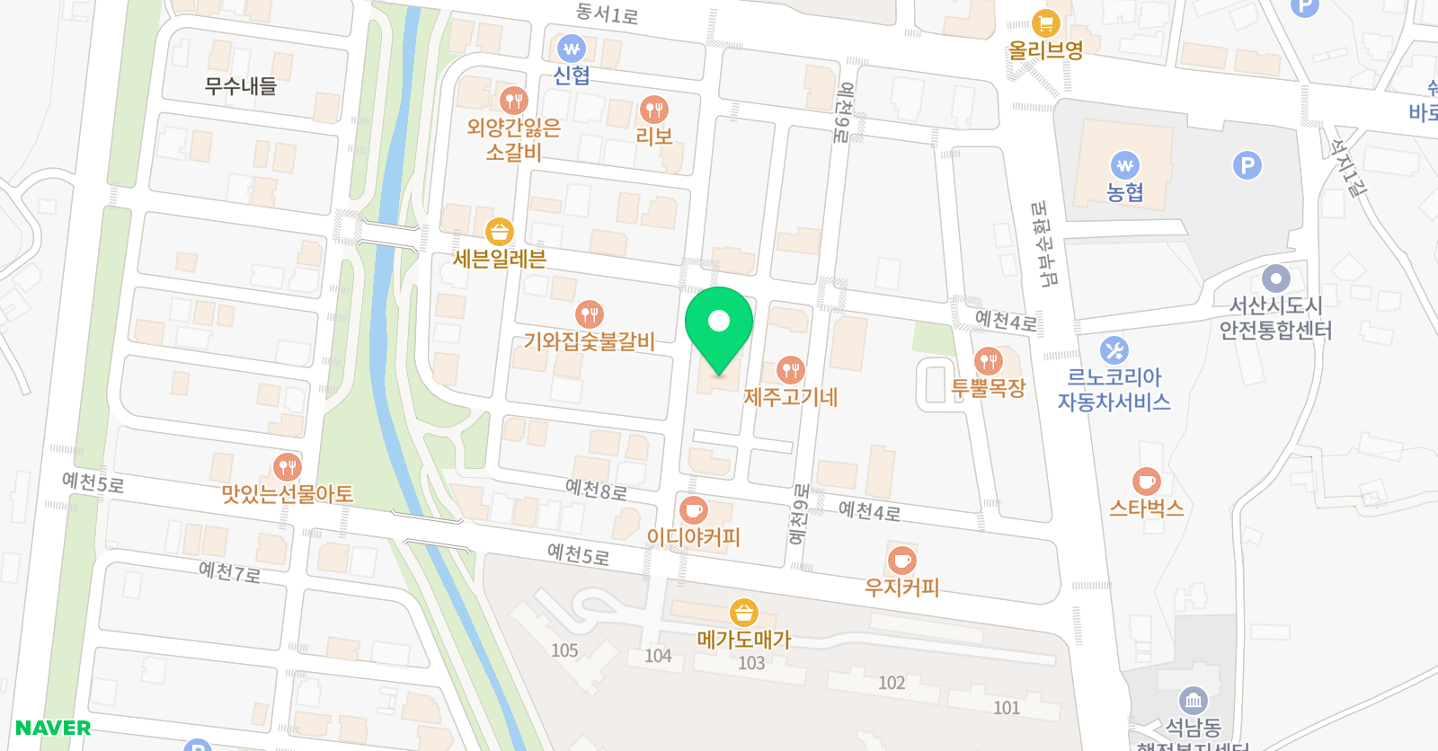 딱풀리는 수학 서산예천1호점 위치