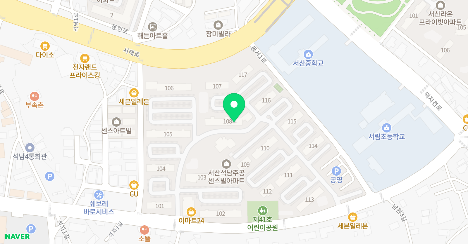 스마트해법영어 센스빌엘리트점 위치