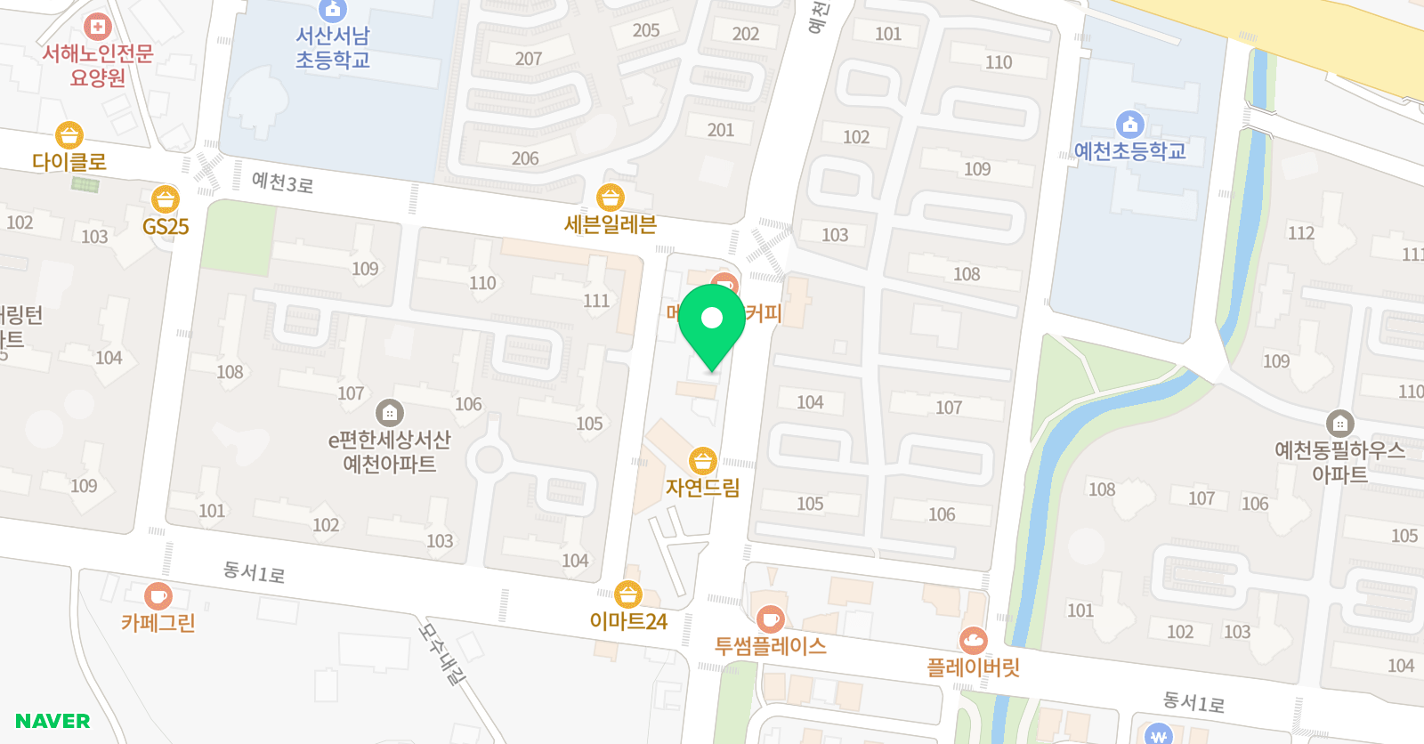 풍기쌤 수학전문학원 위치