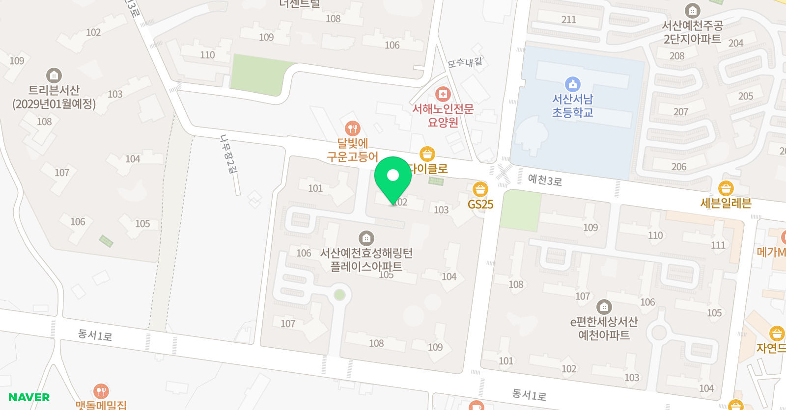 장쌤&왕 수학 위치