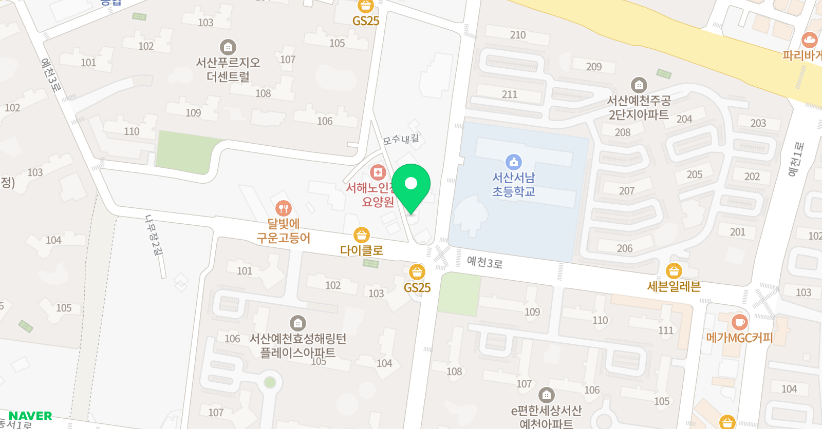 링키 영어 서산예천점 위치