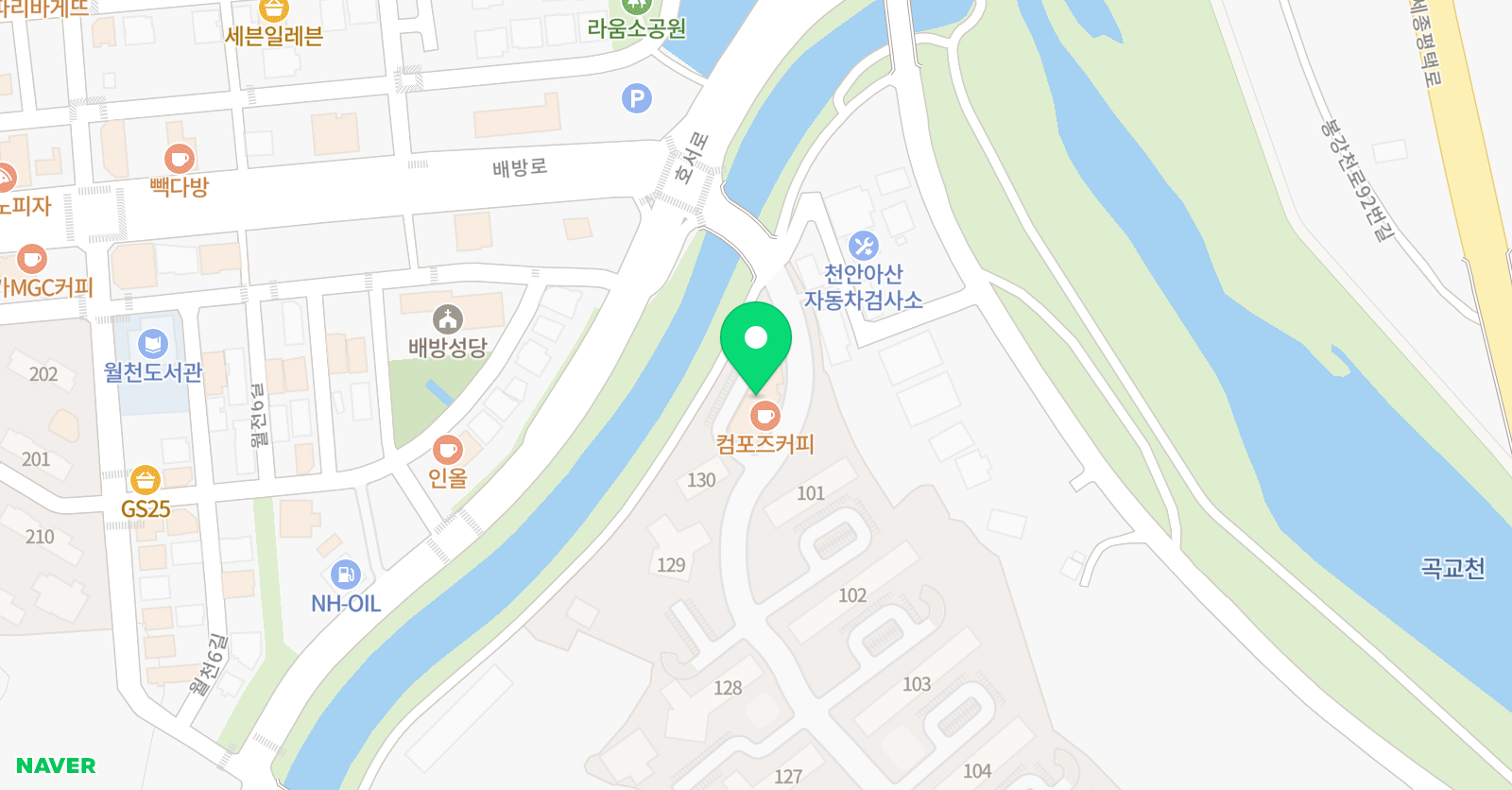 한울 태권도장 위치