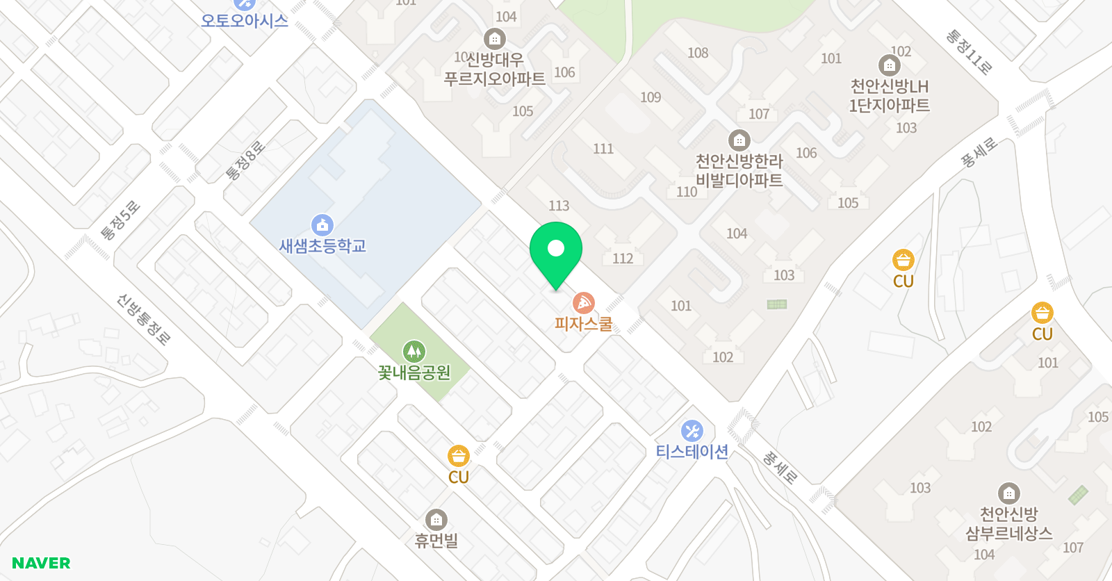 으뜸 수학과학학원 위치