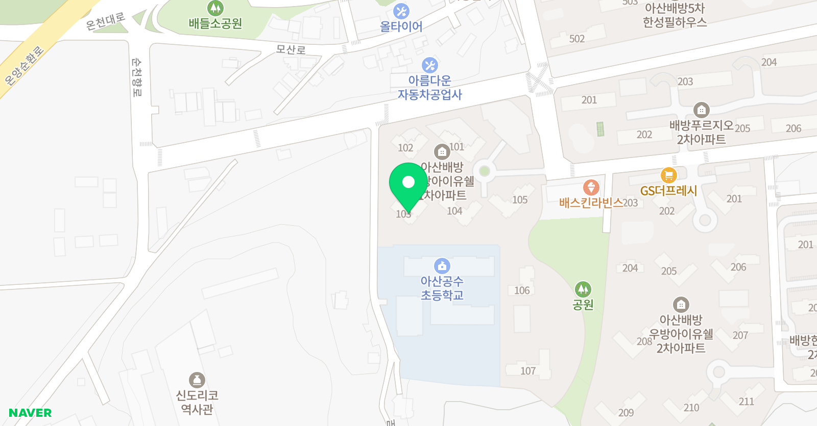 세일링아트 미술학원 위치