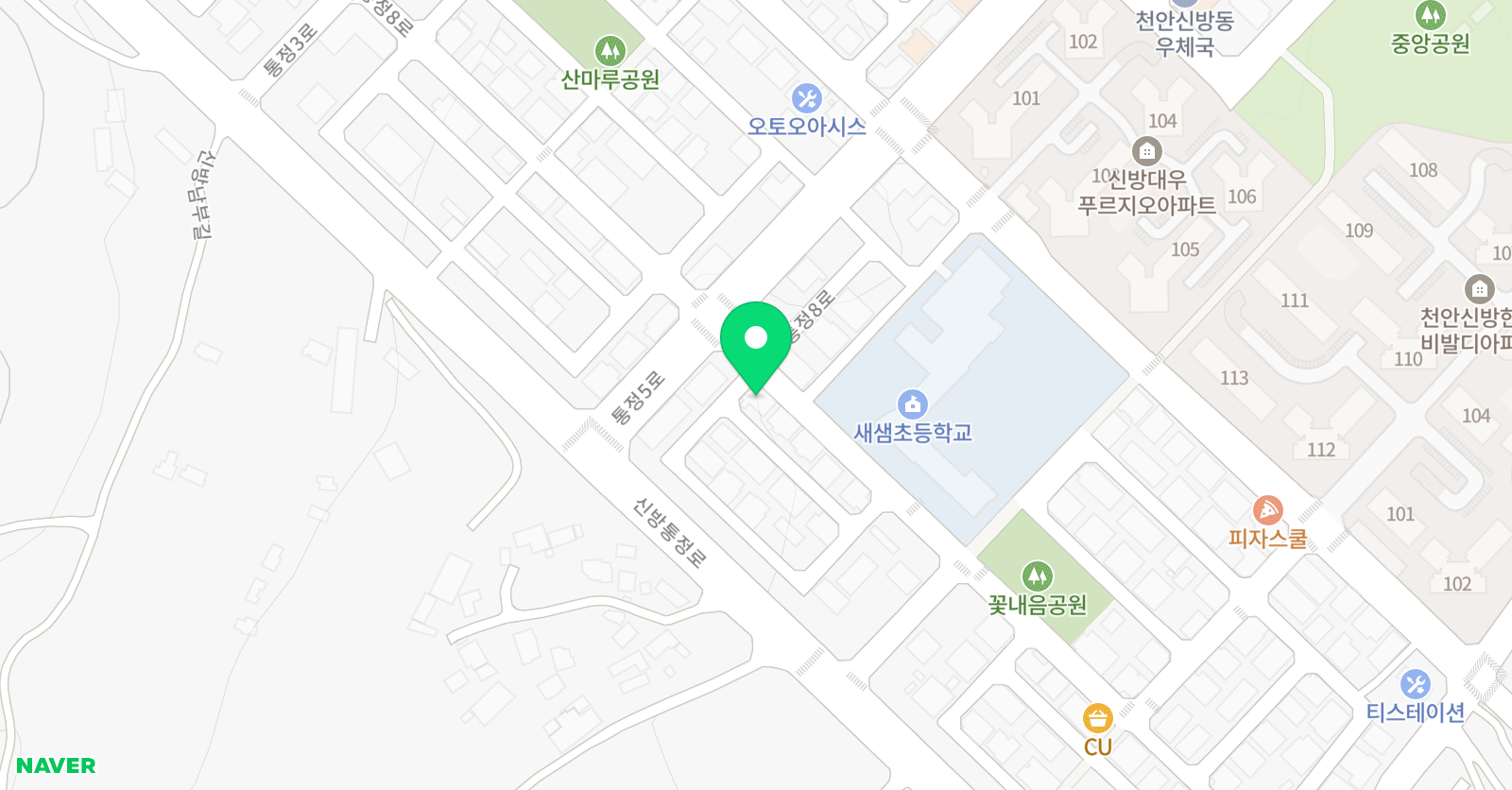 샛별 태권도 위치