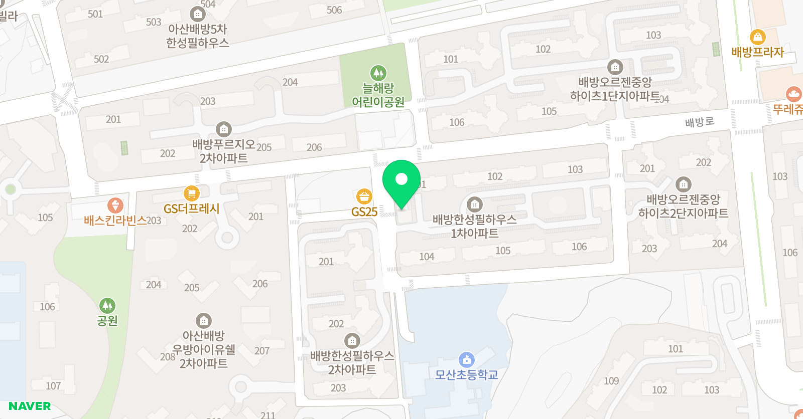 안홍구 영재수학학원 위치