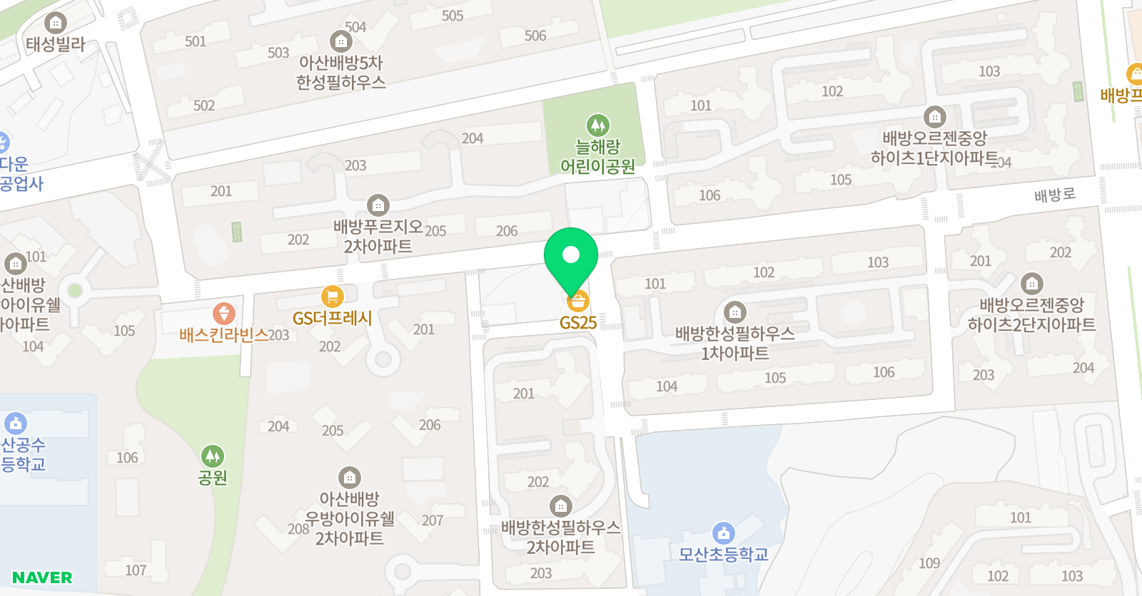 신화 태권도 위치