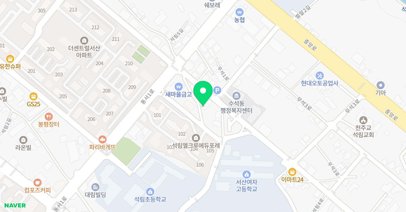 홍은서 피아노교습소 위치