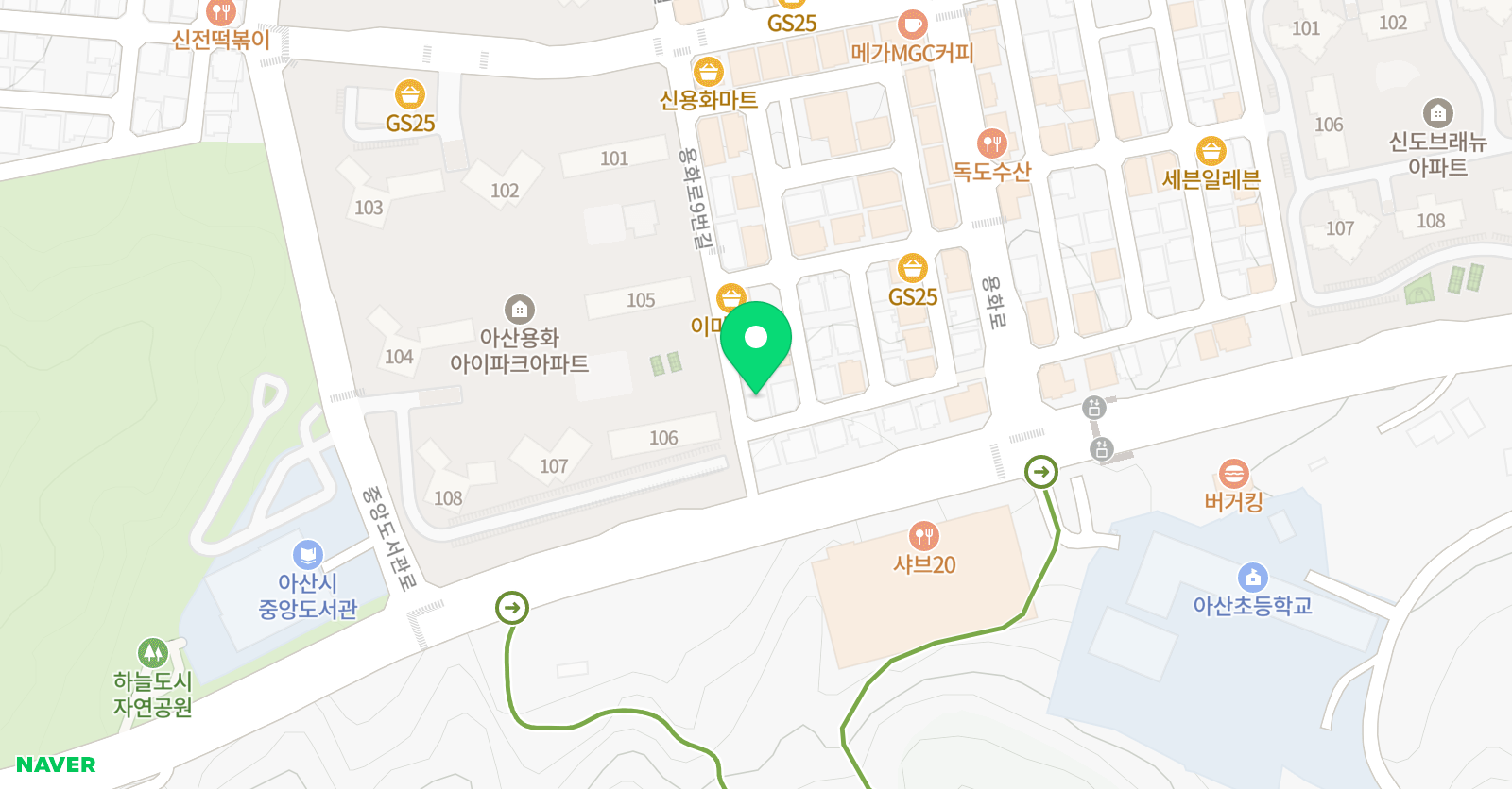 꿈꾸는 공부방 위치