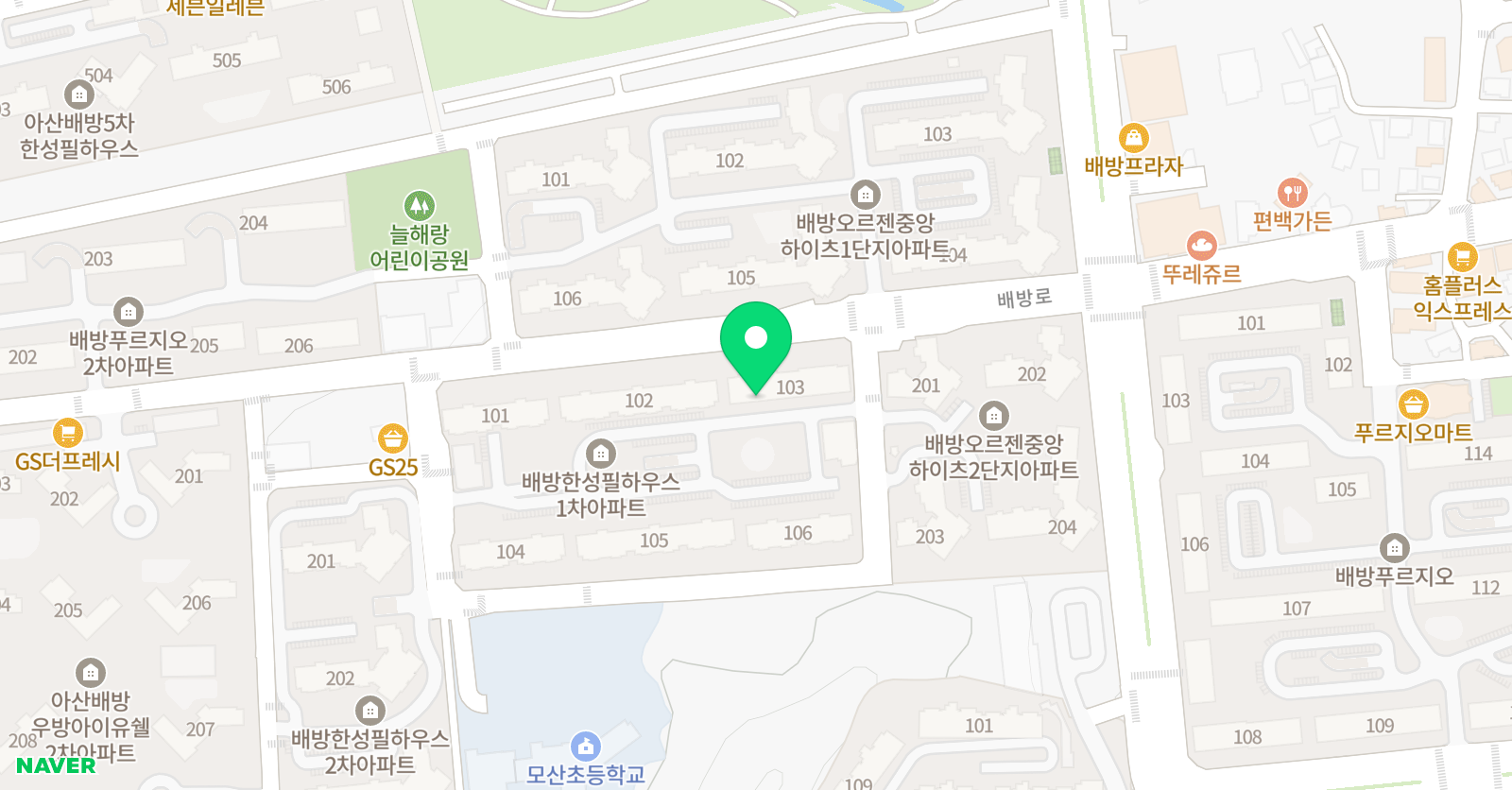 스마트해법 영어 배방한성교실 위치
