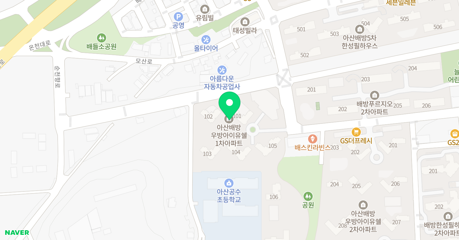 수학나무 학원 위치