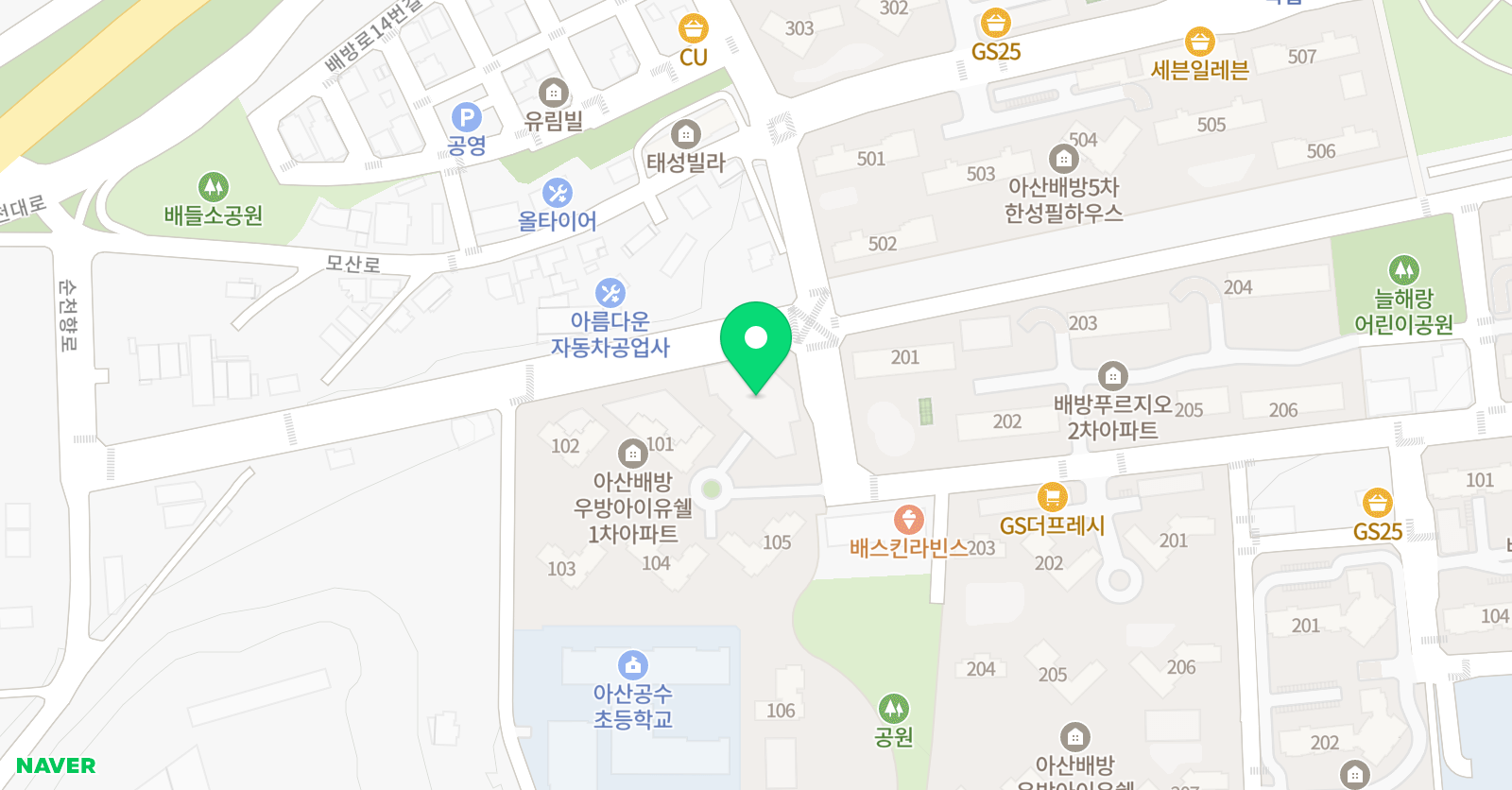 숲소리 음악학원 위치