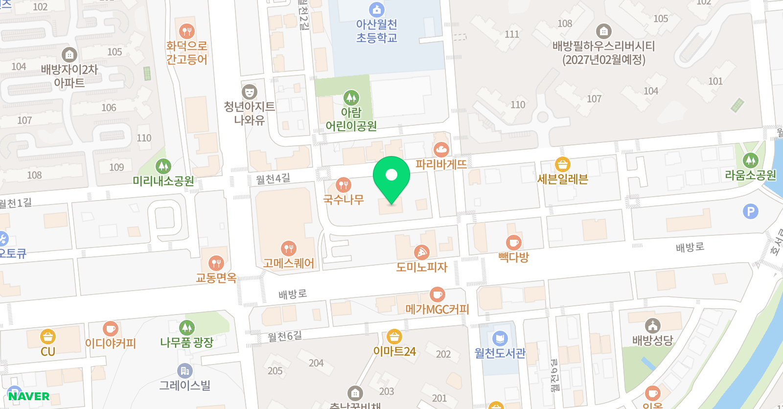 참좋은월천합기도 위치