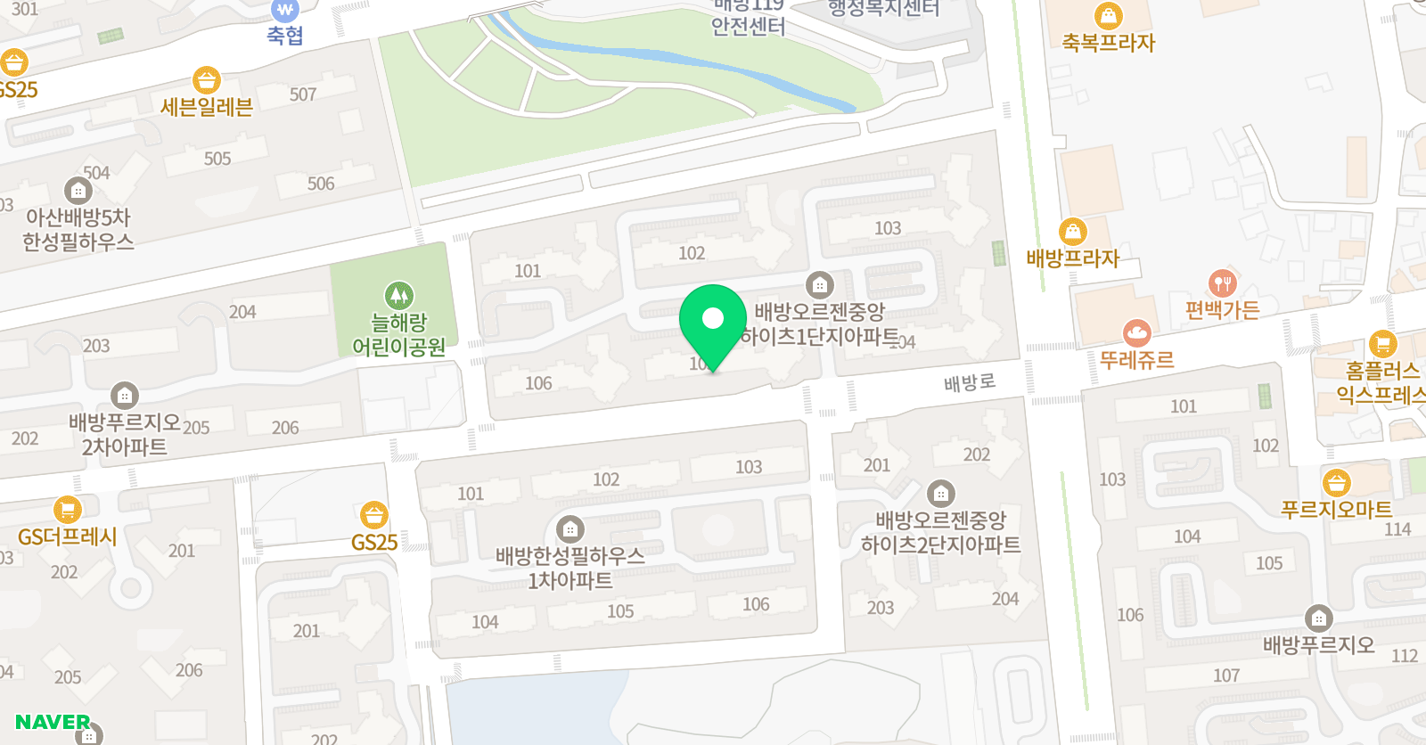 아소비 아산 모산점 위치