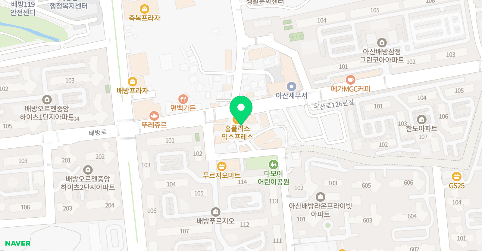 G&G 미술학원 위치
