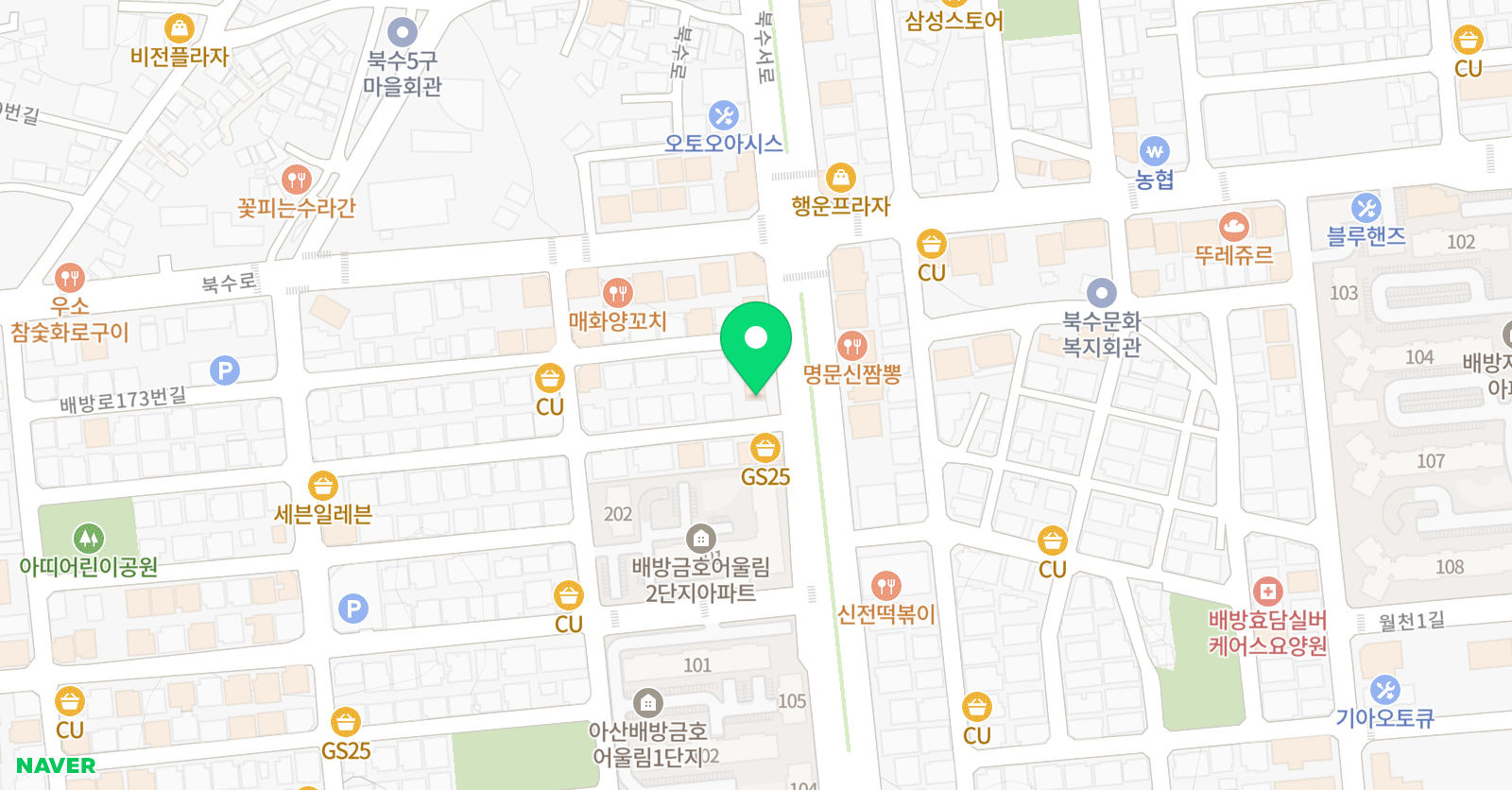 피움 수학학원 위치