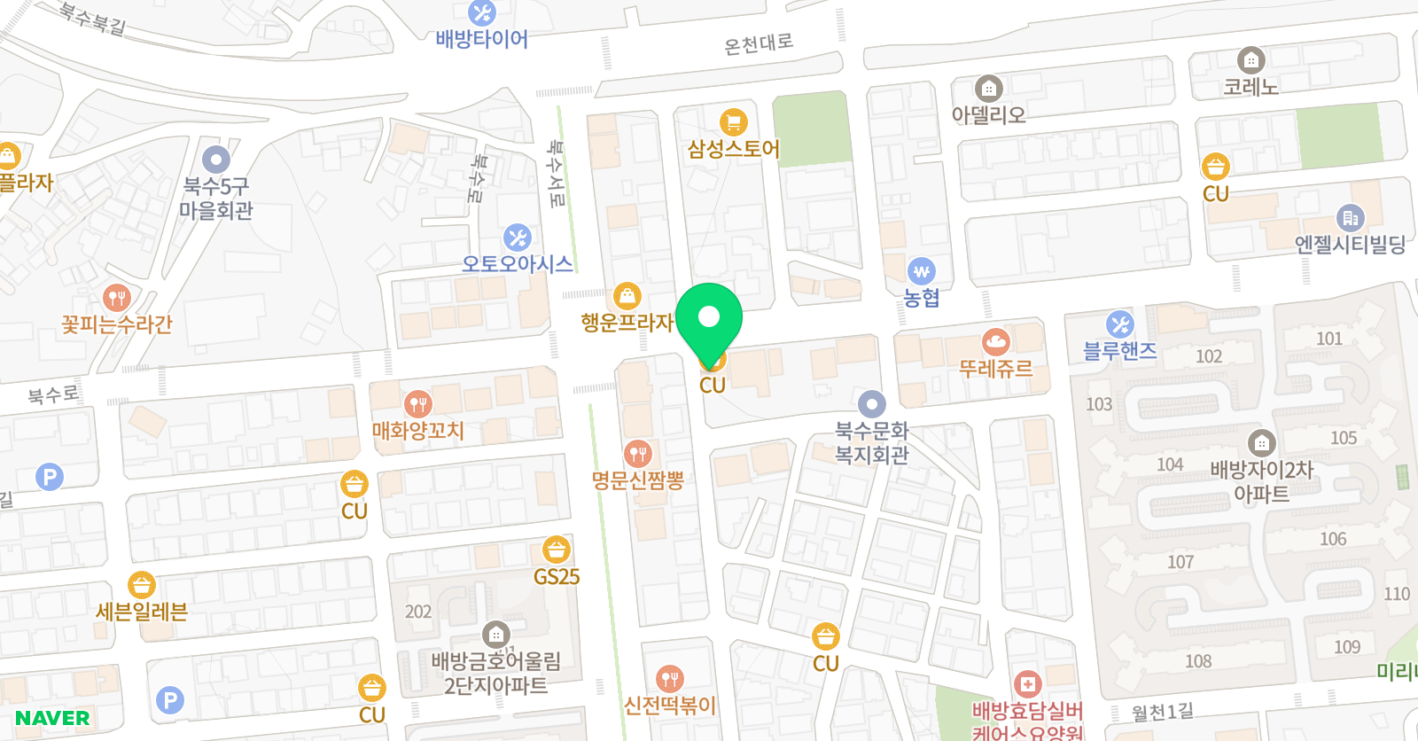 홍 수학영어학원 위치