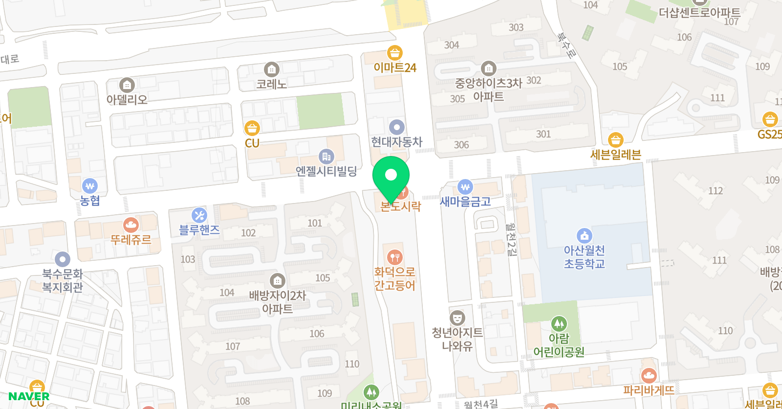으뜸 미술피아노학원 위치