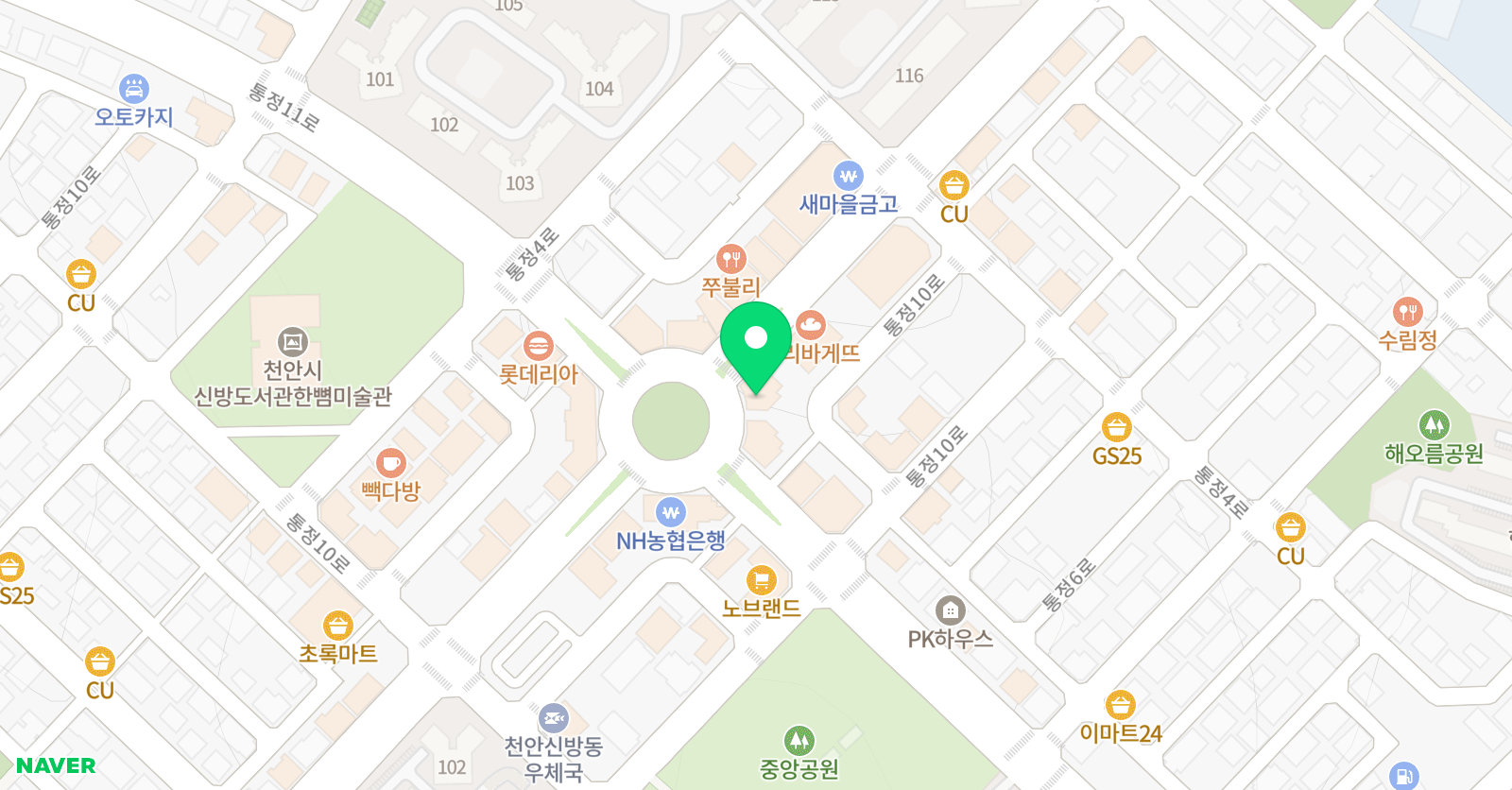 셀파우등생 학원 신방통정점 위치