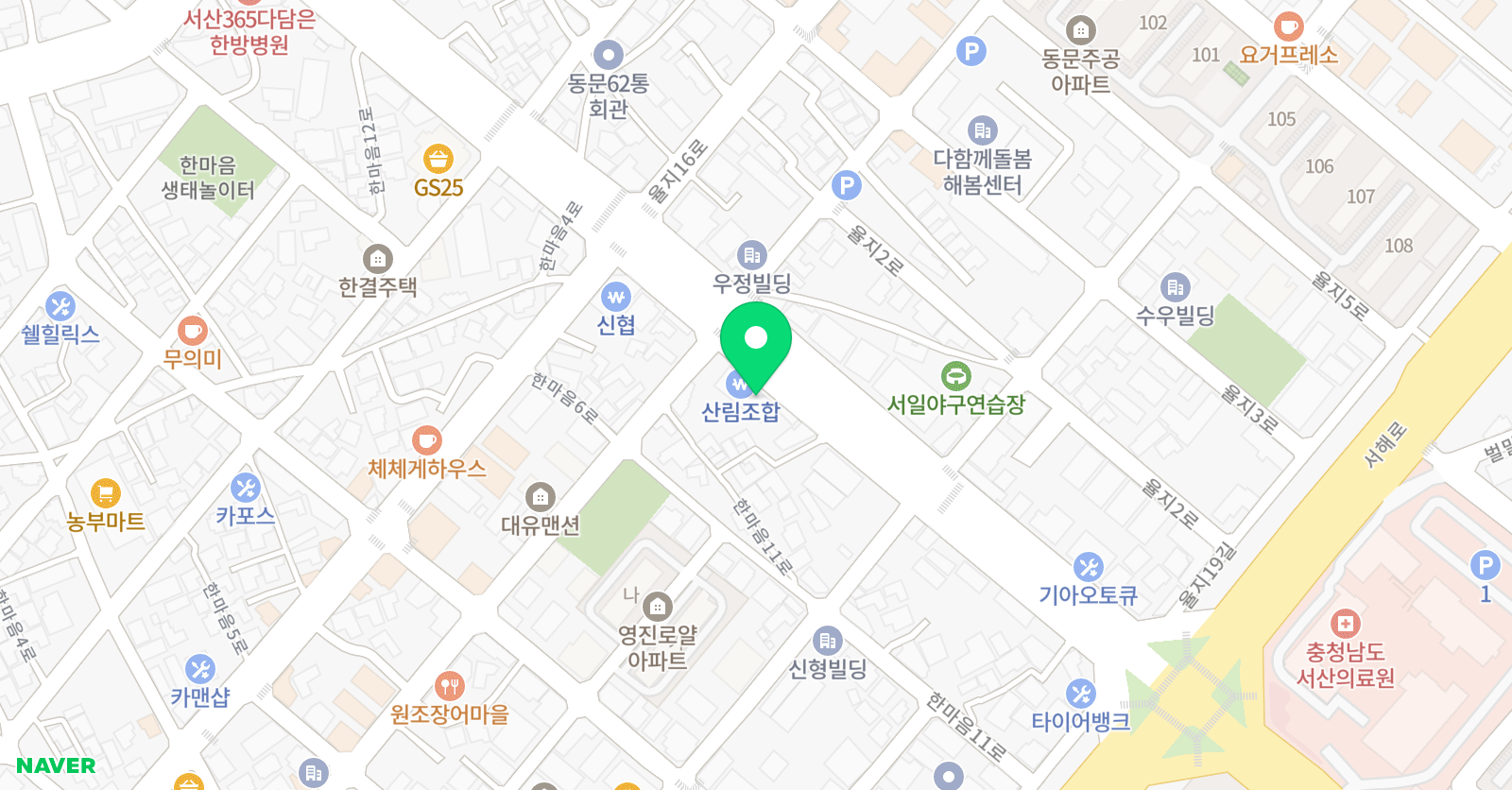 올리브 미술학원 위치