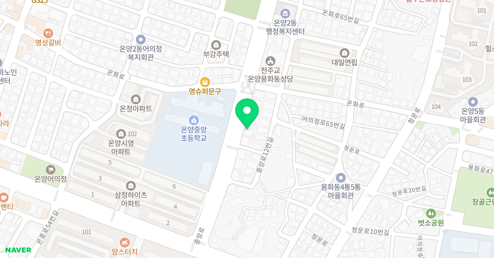 꿈나무 태권도장 위치