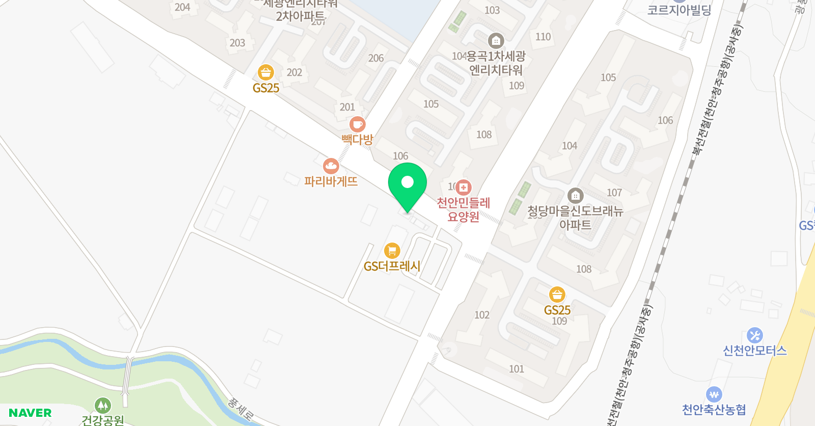 빨간펜 수학의달인 천안용곡점 위치