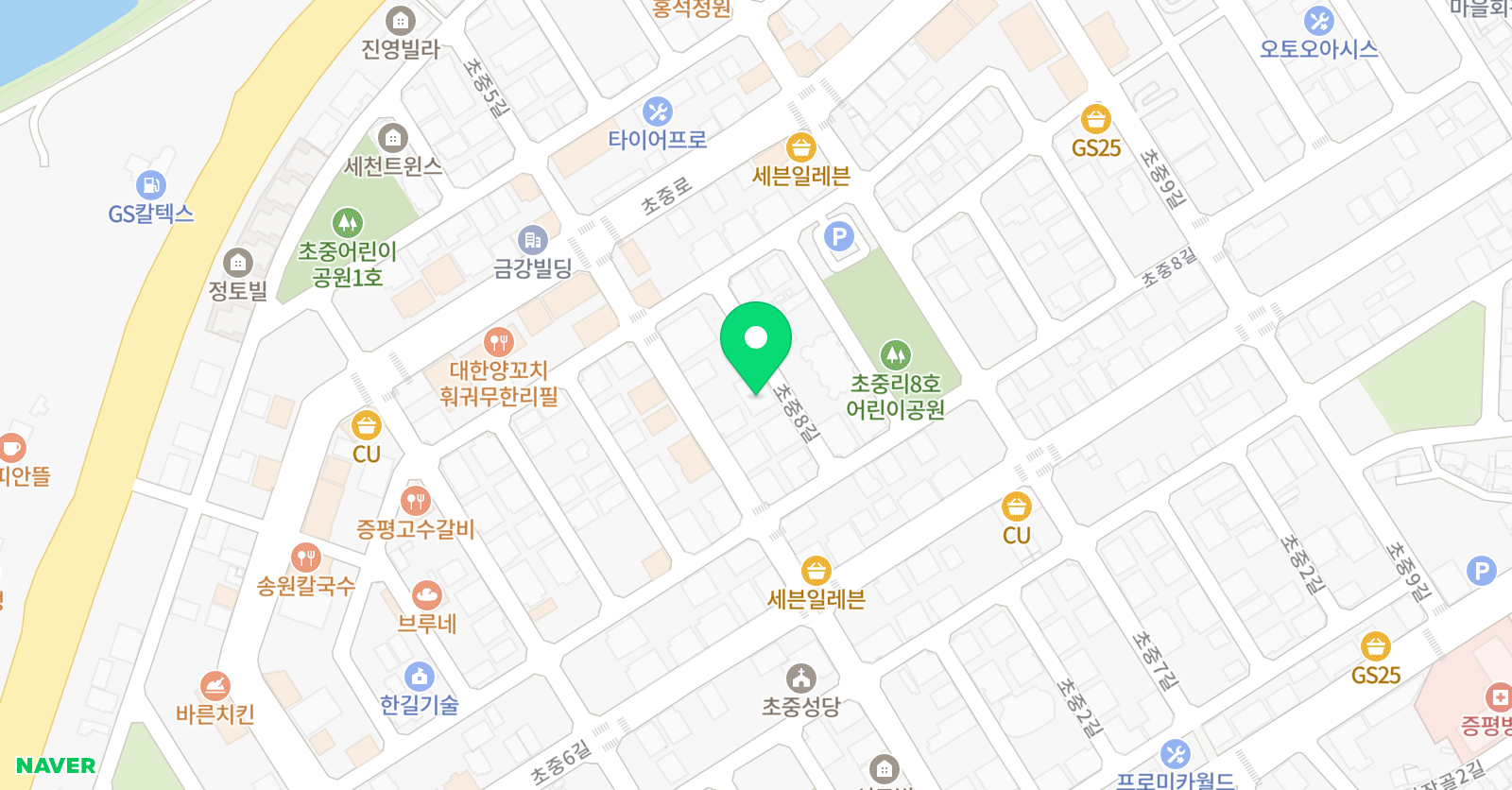 키즈닥터 증평원 위치