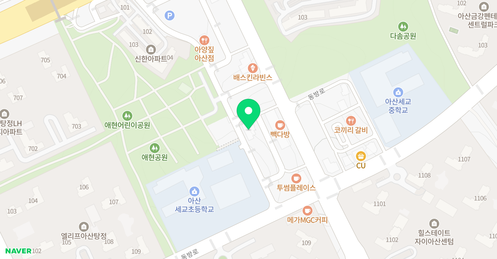 세교 이화 음악학원 위치
