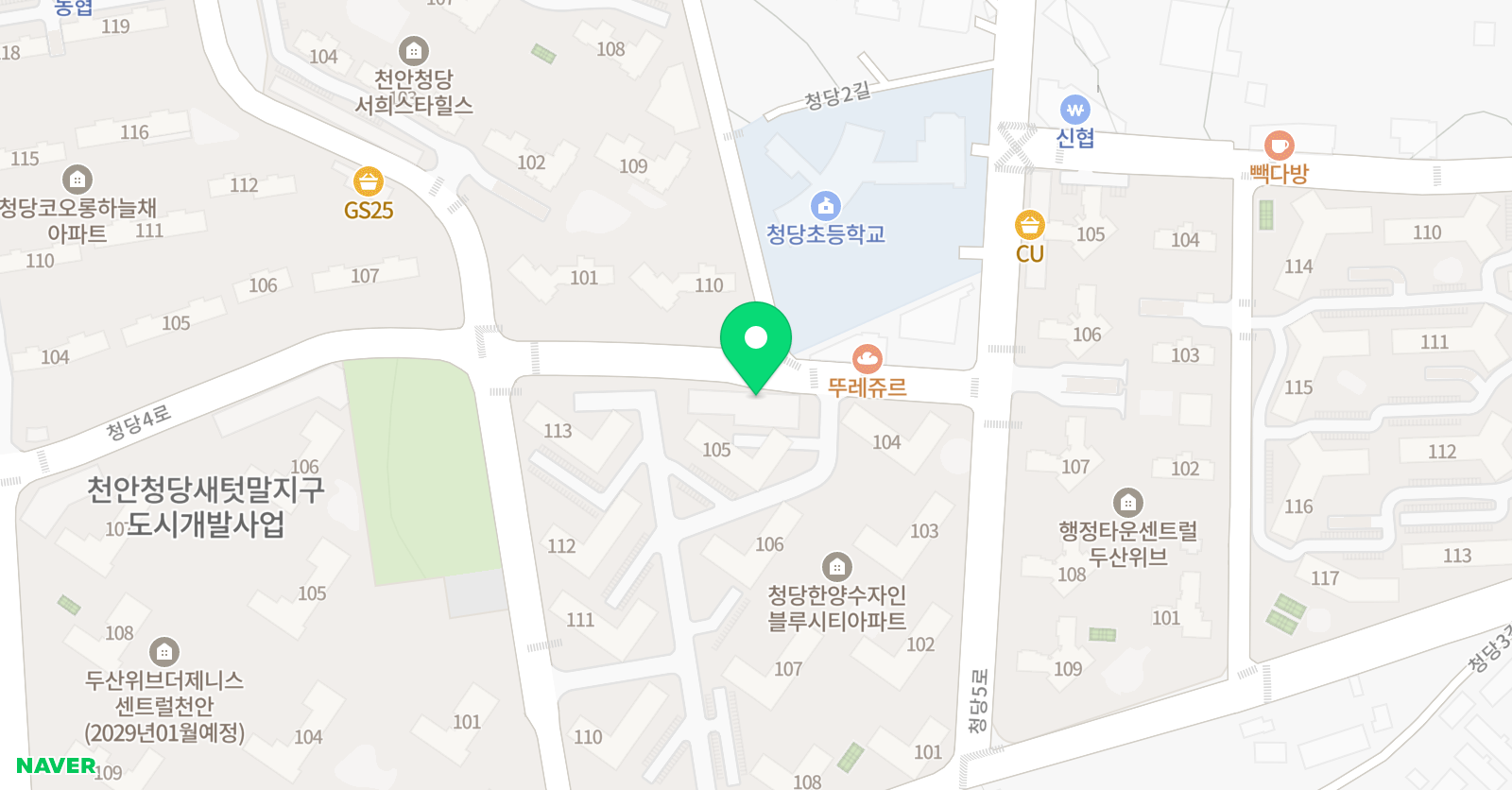 늘해랑 수학국어학원 위치