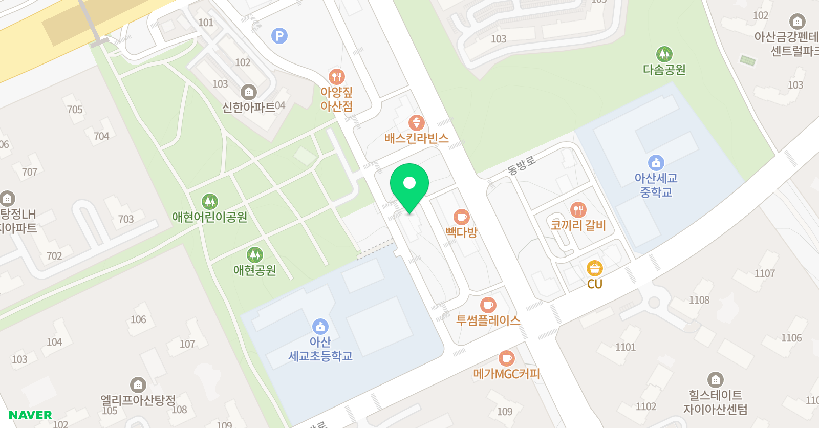 세교 태권도&줄넘기 위치