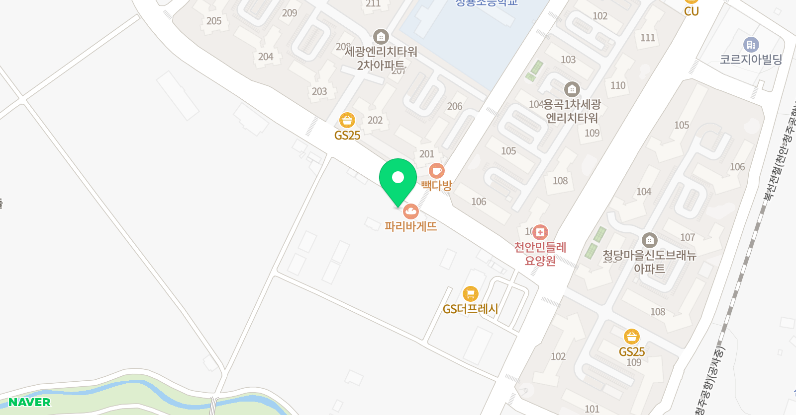 이룸 용곡학원 위치