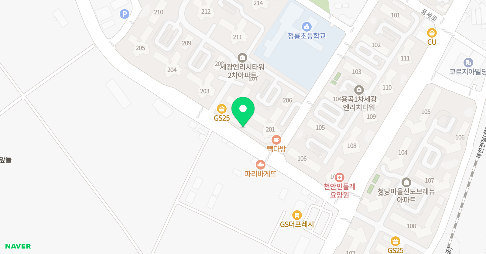 세광클랑 음악학원 위치