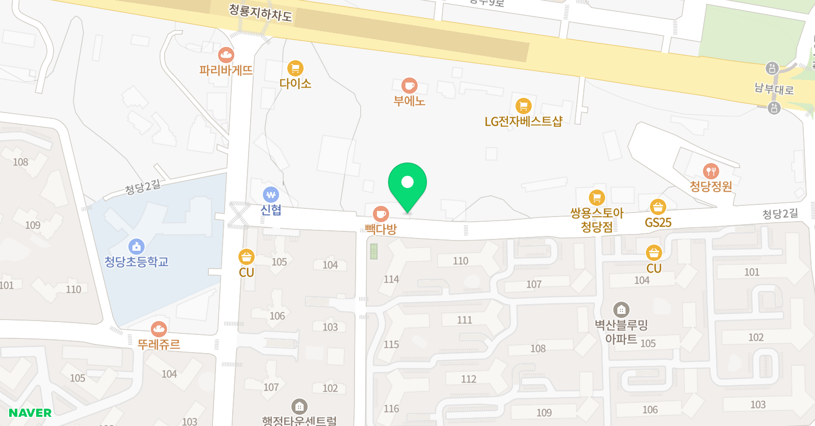 노엘 영어 노아 수학학원 위치