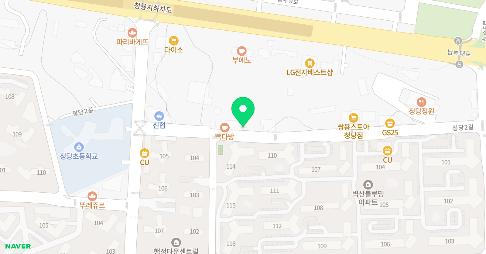 하이엔드 수학학원 위치