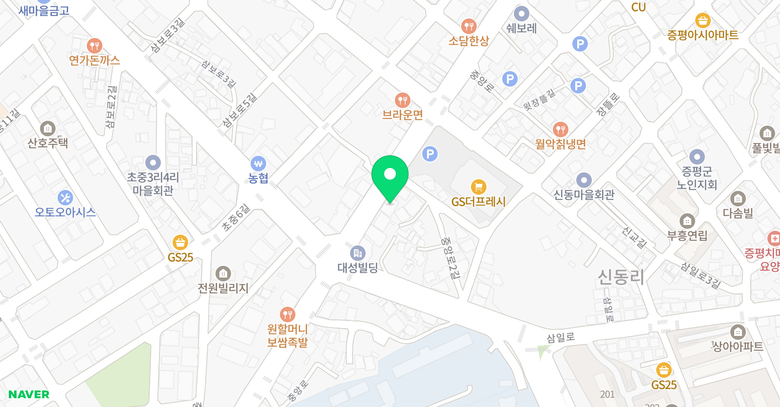 으뜸 학원 위치